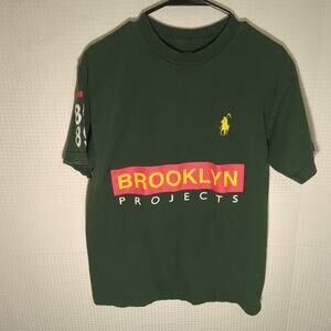 Brooklyn Projects x Polo Ralph Lauren Green Graphic T-Shirt Size L Streetwear